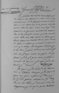 Draft of the Second Constitutional Law of Mexico's 1836 Constitution
